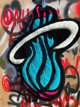Load image into Gallery viewer, MIAMI HEAT “VICE CITY” TEAM LOGO TUFTED RUG.
