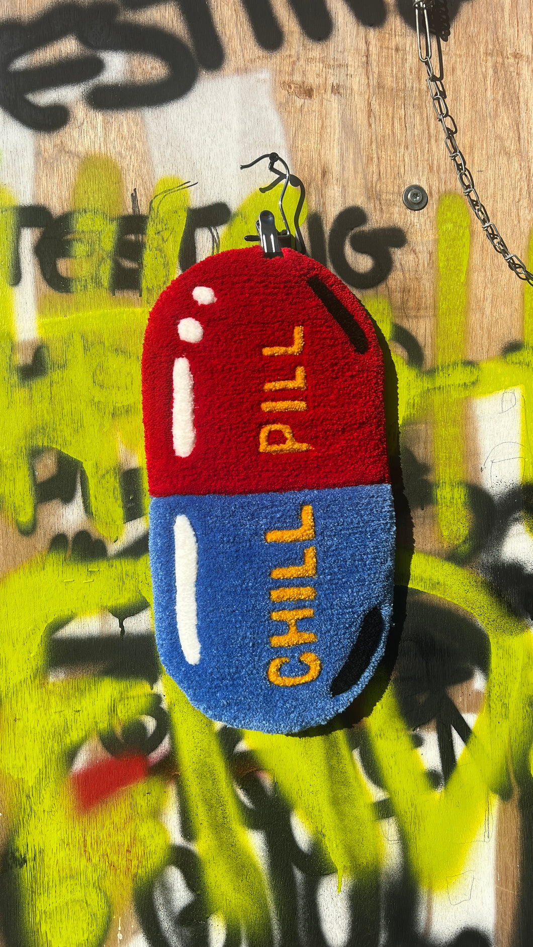 CHILL PILL TUFTED RUG.